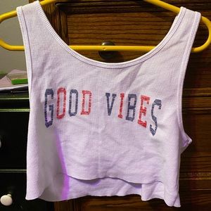 Cropped tank, good for summer
